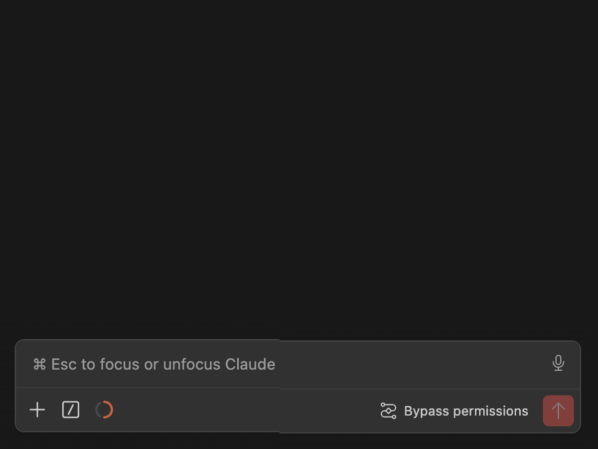 Praxix session input bar with the context meter